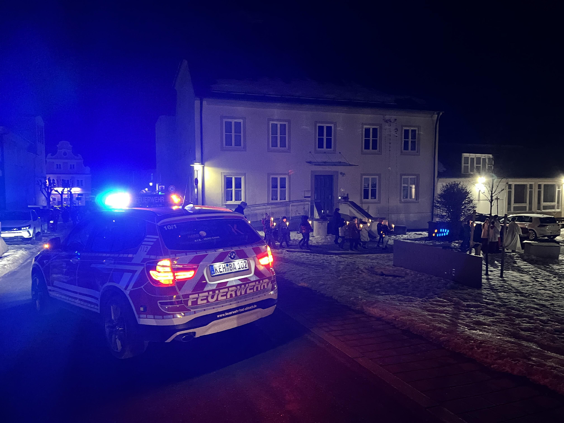 Einsatzfoto Verkehrsabsicherung Kirchenzug